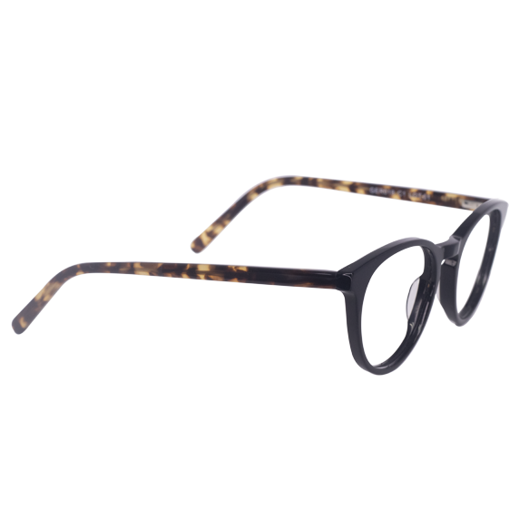 LENTES GERONA DE ACETATO COLOR NEGRO - GER-018 - Vista 2