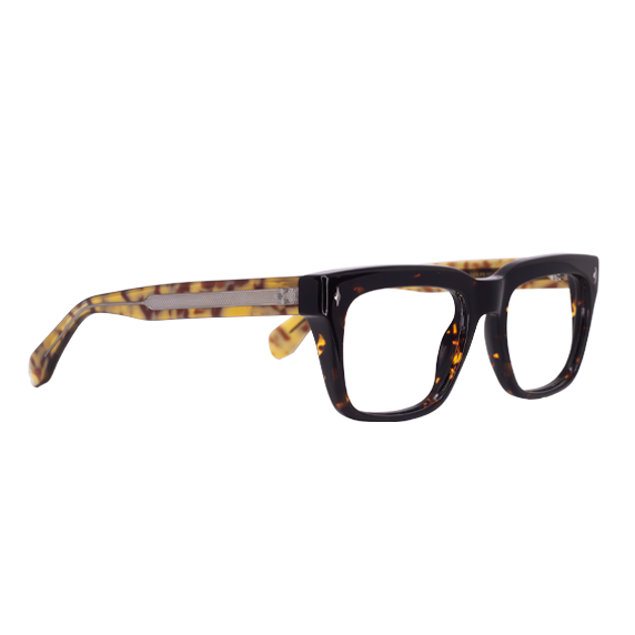 LENTES GERONA GLAM DE ACETATO COLOR NEGRO/DEMI - GER FS- 003 - Vista 2