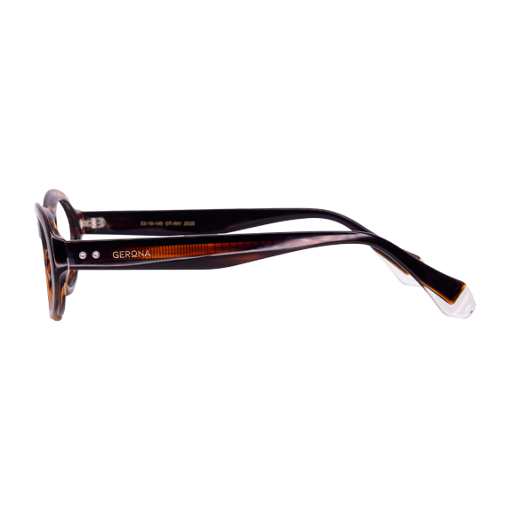 LENTES GERONA GLAM DE ACETATO COLOR CAREY - GER FS- 004 - Vista 3