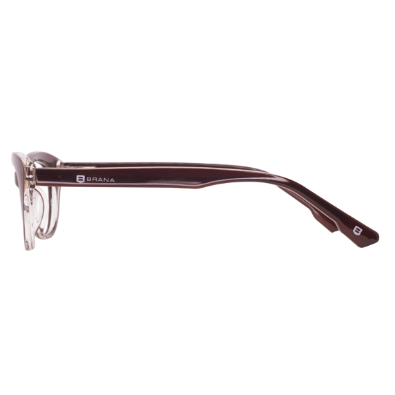 LENTES BRANA DE PASTA COLOR CAFÉ/CRISTAL - BRN-097 - Vista 3