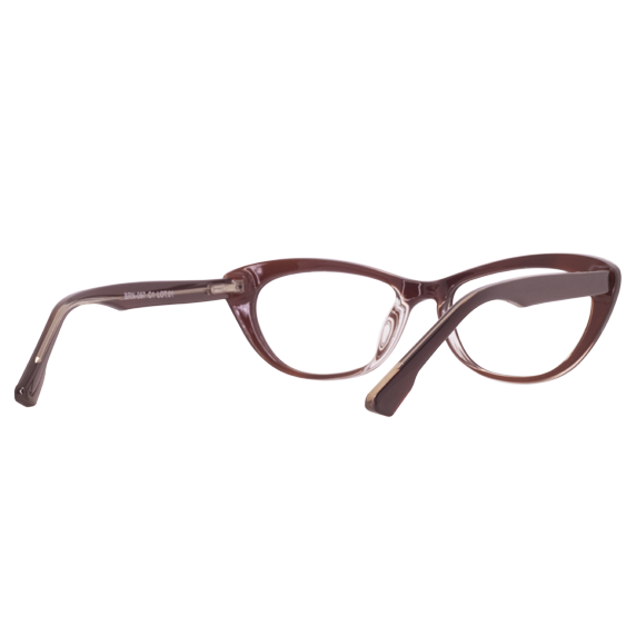 LENTES BRANA DE PASTA COLOR CAFÉ/CRISTAL - BRN-097 - Vista 4