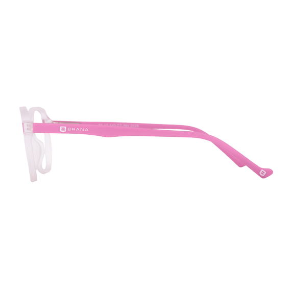 LENTES BRANA DE PASTA COLOR CRISTAL/ROSA - BRN-101 - Vista 3