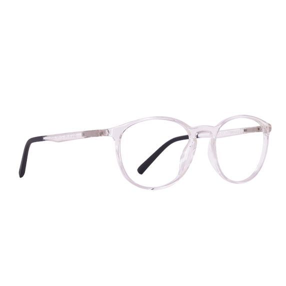 LENTES BRANA DE PASTA COLOR CRISTAL/NEGRO - BRN-102 - Vista 2