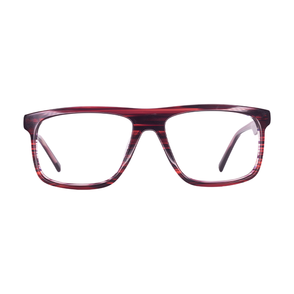 LENTES OBEN DE ACETATO COLOR DEMI/ROJO – OBE 045