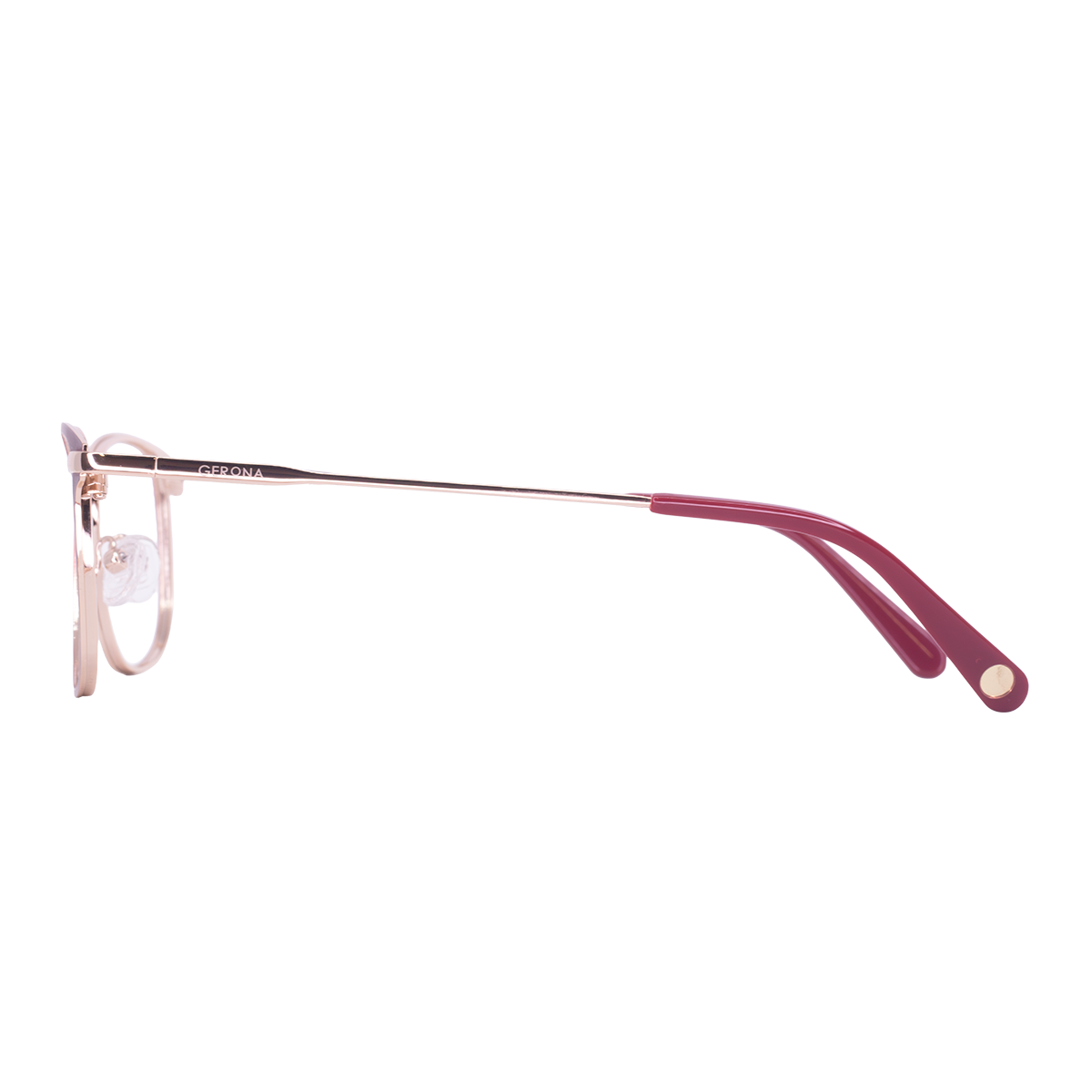 LENTES GERONA DE METAL COLOR VINO- GER- 034 - Vista 4