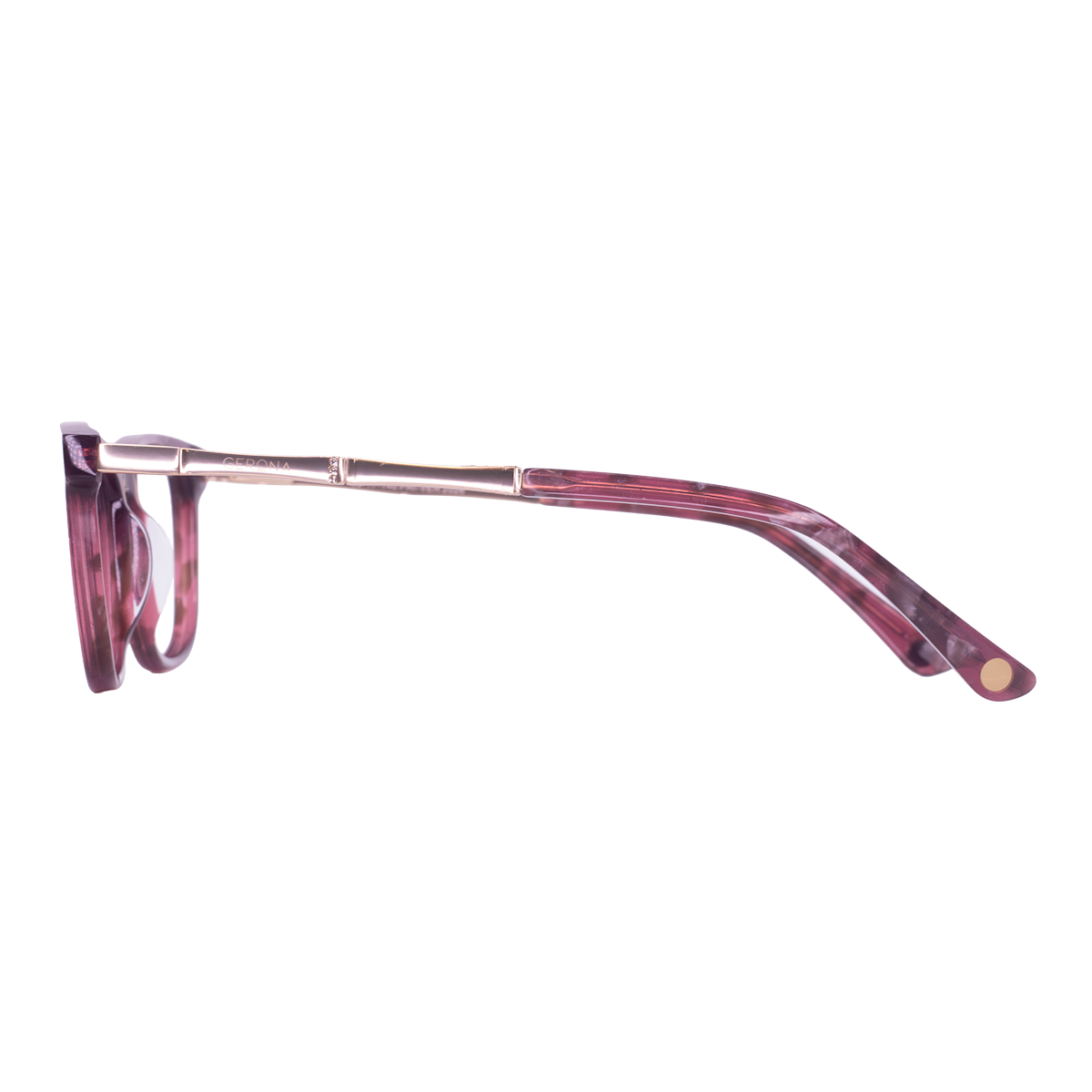 LENTES GERONA DE ACETATO COLOR DEMI ROJO- GER- 035 - Vista 4