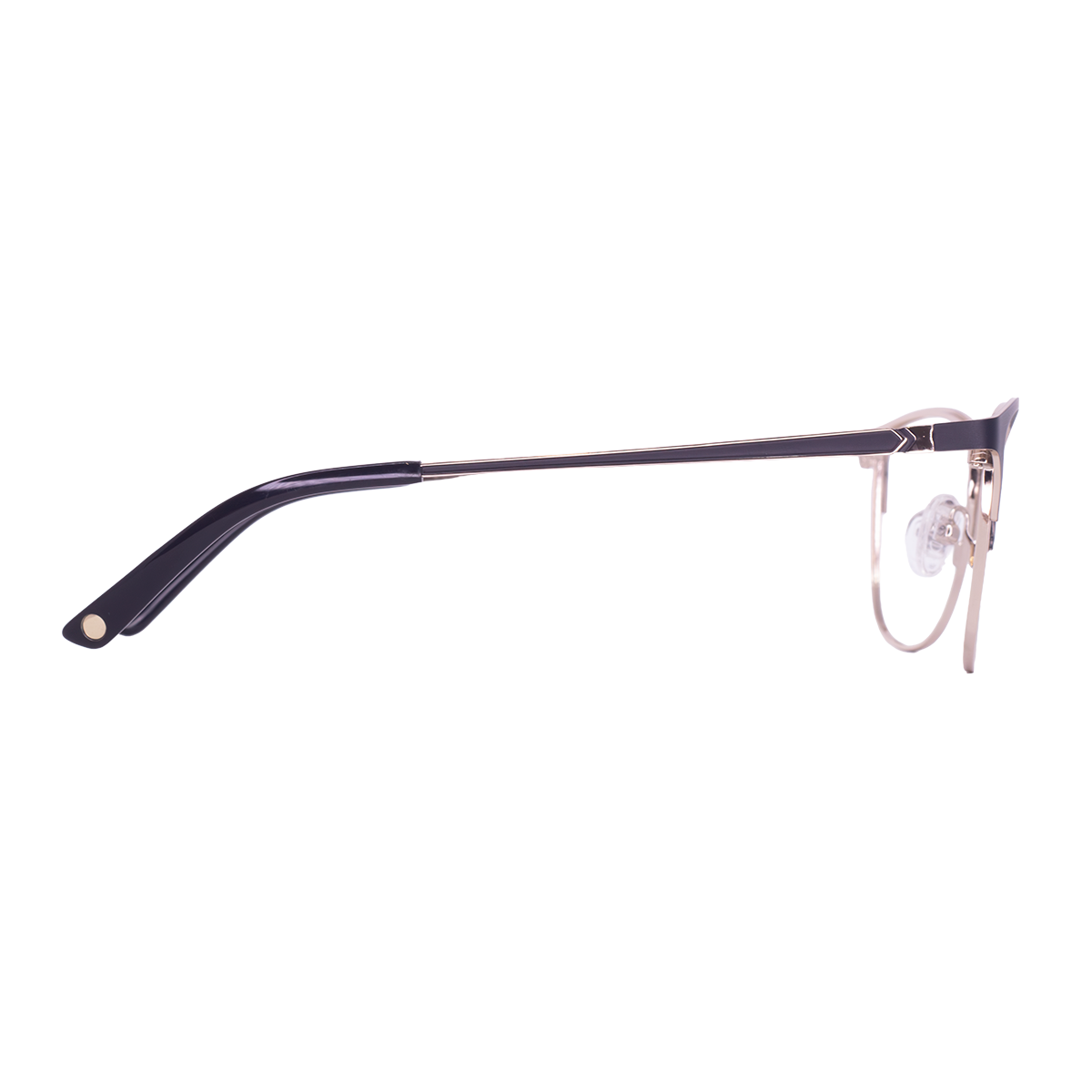 LENTES GERONA DE METAL COLOR NEGRO DORADO- GER- 037 - Vista 2