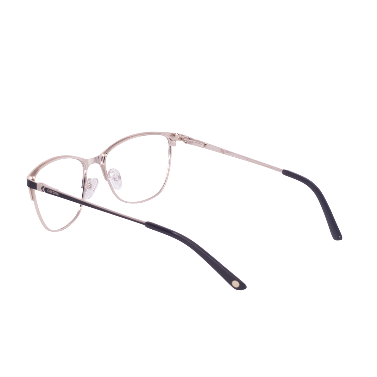 LENTES GERONA DE METAL COLOR NEGRO DORADO- GER- 037 - Vista 3
