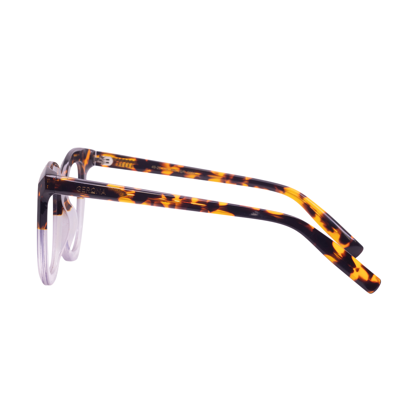 LENTES GERONA GLAM DE ACETATO COLOR CRISTAL CAREY- GER FS- 001 - Vista 2