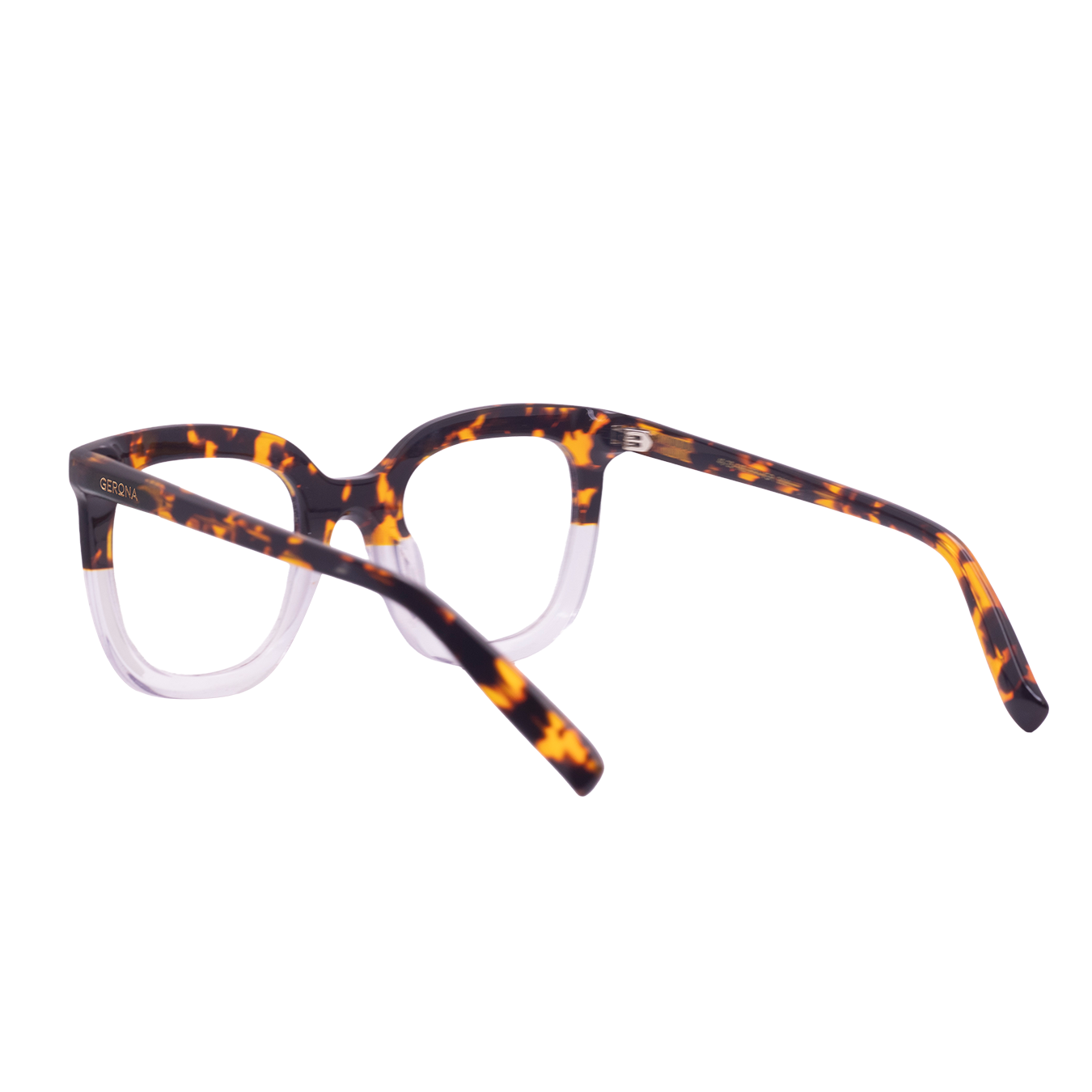 LENTES GERONA GLAM DE ACETATO COLOR CRISTAL CAREY- GER FS- 001 - Vista 3