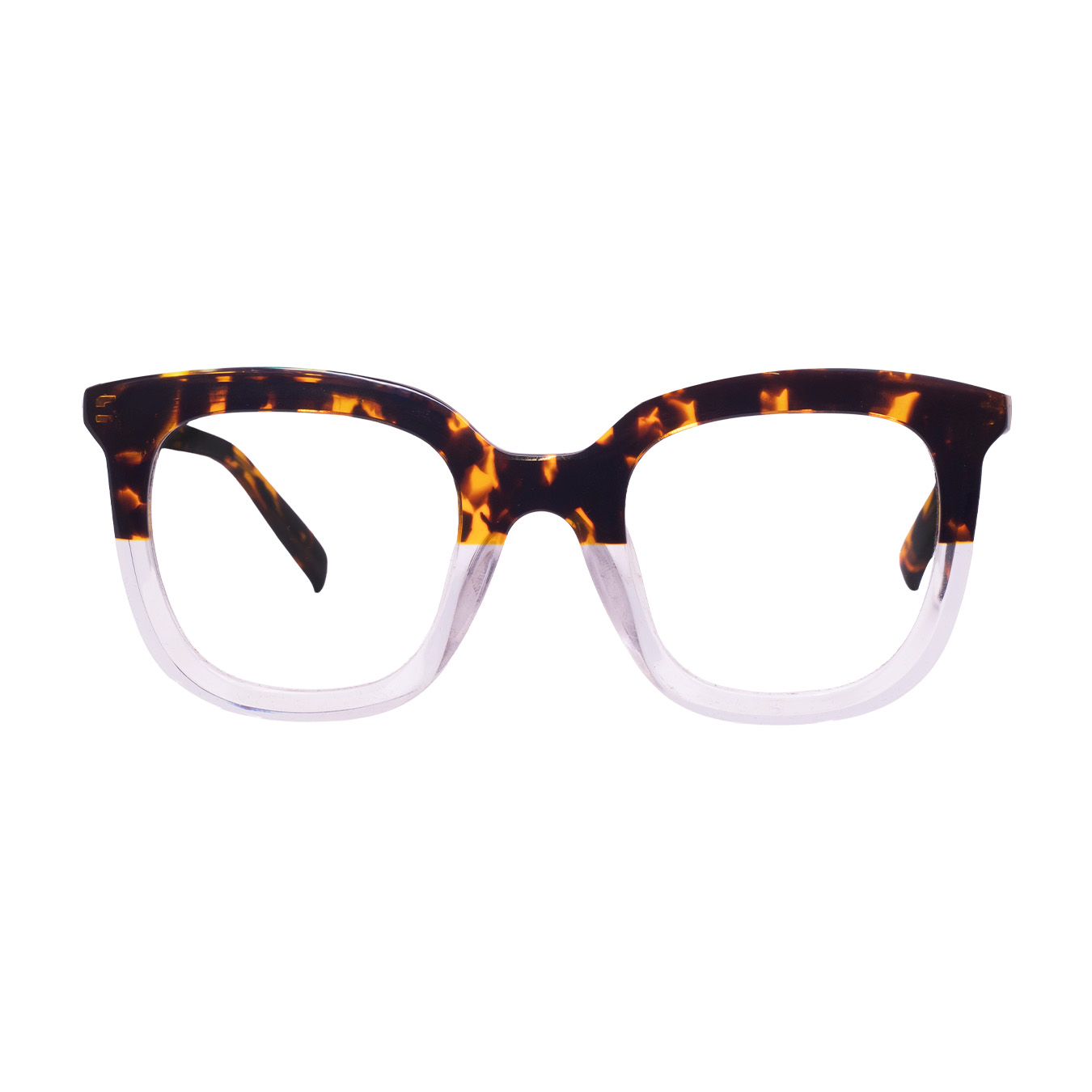 LENTES GERONA GLAM DE ACETATO COLOR CRISTAL CAREY- GER FS- 001 - Vista 1