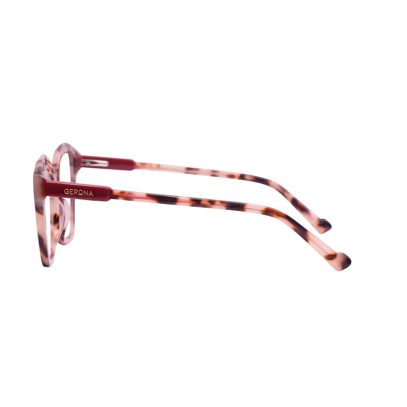 LENTES GERONA GLAM DE ACETATO COLOR DEMI BEIGE- GER FS- 002 - Vista 2