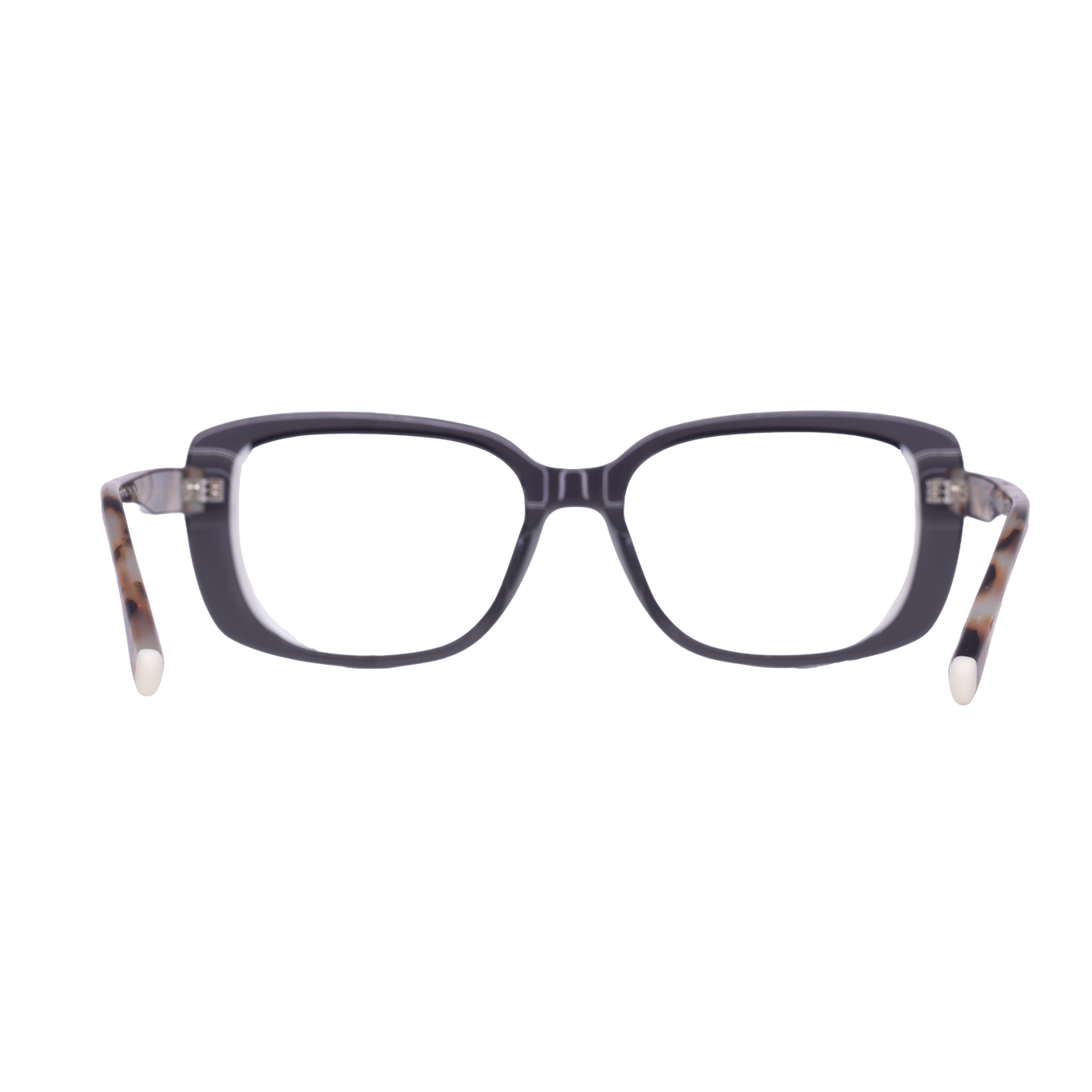 LENTES GERONA GLAM DE ACETATO COLOR NEGRO CRISTAL- GER FS- 005 - Vista 4