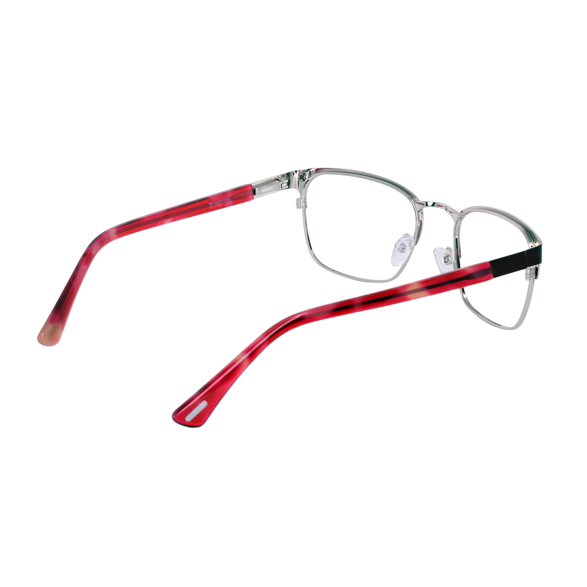 LENTES OBEN DE METAL COLOR VINO PLATA- OBE- 034 - Vista 2