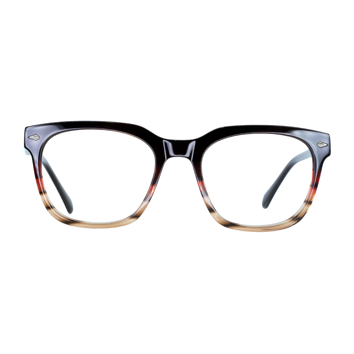 LENTES OBEN DE ACETATO COLOR DEMI CAFE- OBE- 048 - Vista 1