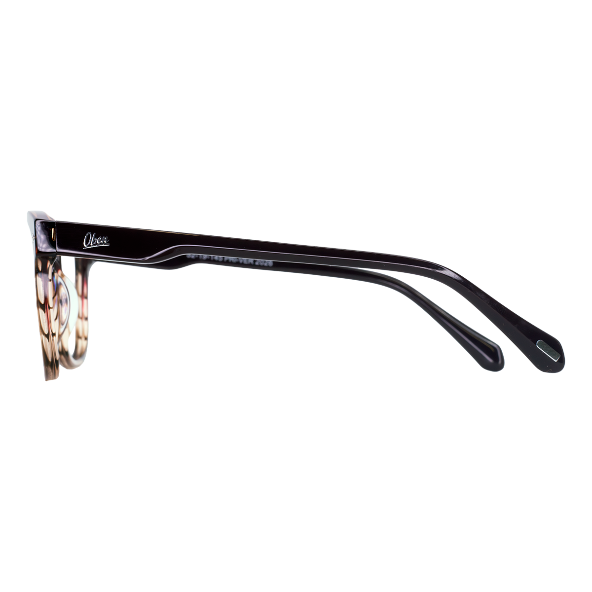 LENTES OBEN DE ACETATO COLOR DEMI CAFE- OBE- 048 - Vista 3
