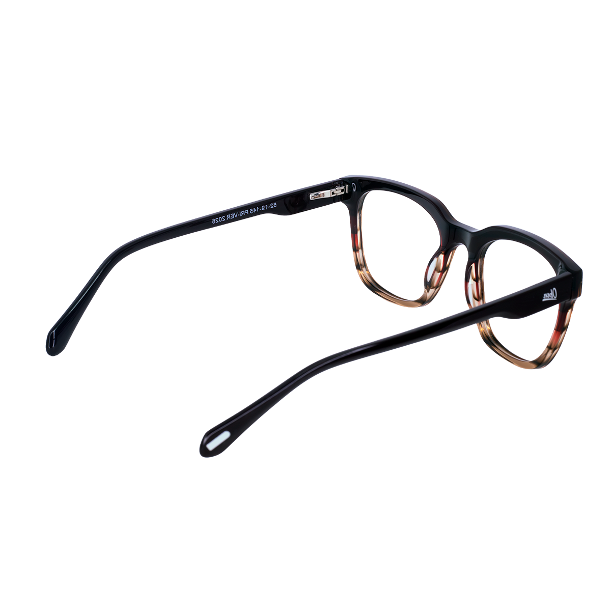 LENTES OBEN DE ACETATO COLOR DEMI CAFE- OBE- 048 - Vista 2