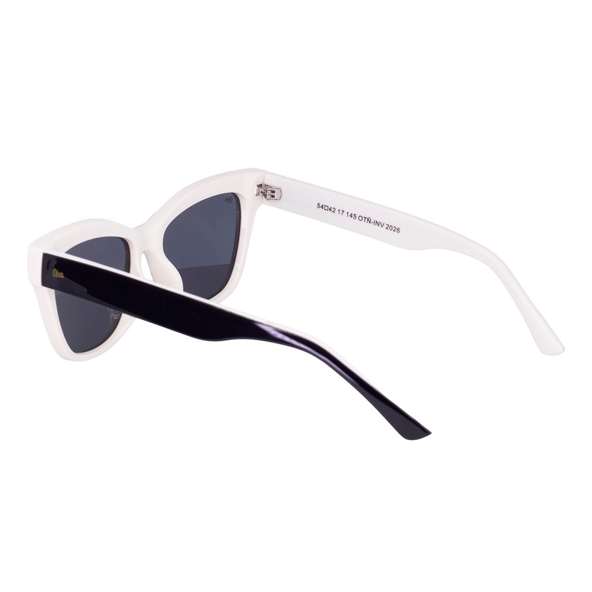 LENTES DE SOL OBEN DE PASTA COLOR NEGRO BEIGE- SOL-013 - Vista 3