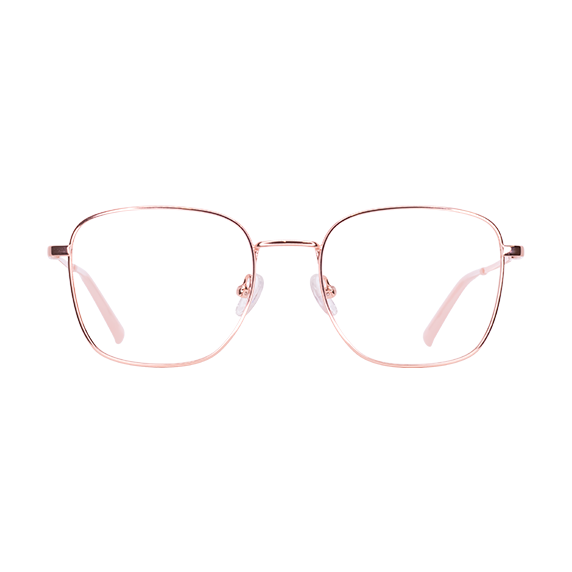 LENTES GLOOWY DE METAL COLOR DORADO/ ROSA-GLW CR- 001 - Vista 1