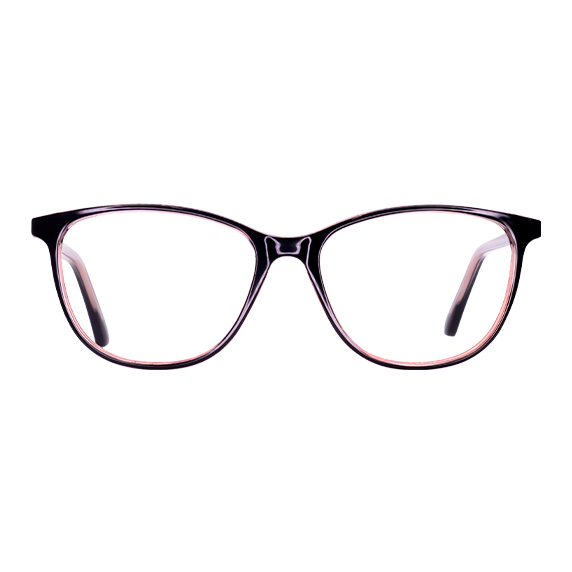 LENTES BRANA DE PLASTICO COLOR NEGRO/ ROSA CRISTAL- BRN CR- 001 - Vista 1