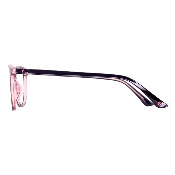 LENTES BRANA DE PLASTICO COLOR NEGRO/ ROSA CRISTAL- BRN CR- 001 - Vista 3
