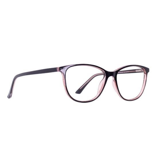 LENTES BRANA DE PLASTICO COLOR NEGRO/ ROSA CRISTAL- BRN CR- 001 - Vista 2