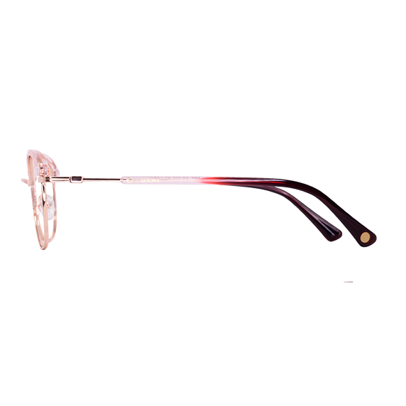 LENTES GERONA DE METAL COLOR ROSA CRISTAL/ VINO- GER CR- 003 - Vista 3