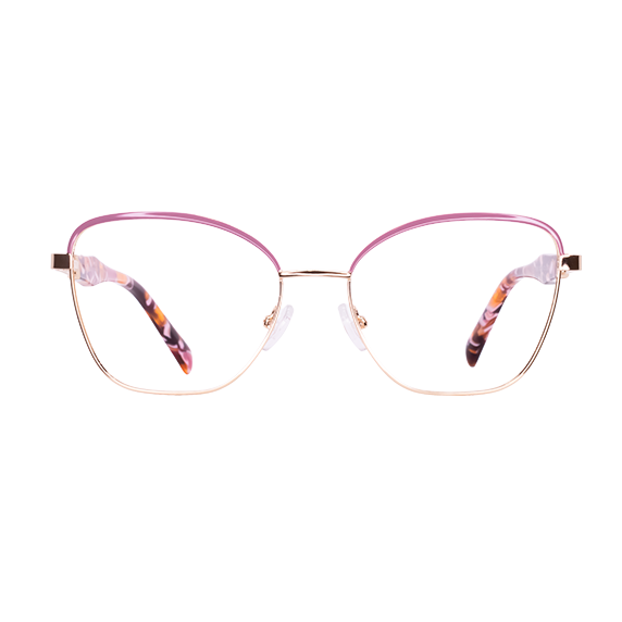 LENTES GERONA DE METAL COLOR DORADO/ DEMI ROJO- GER CR- 004 - Vista 1