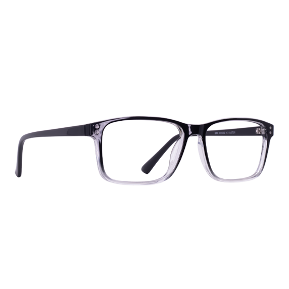 LENTES BRANA DE PLASTICO COLOR NEGRO/ CRISTAL- BRN CR- 002 - Vista 2